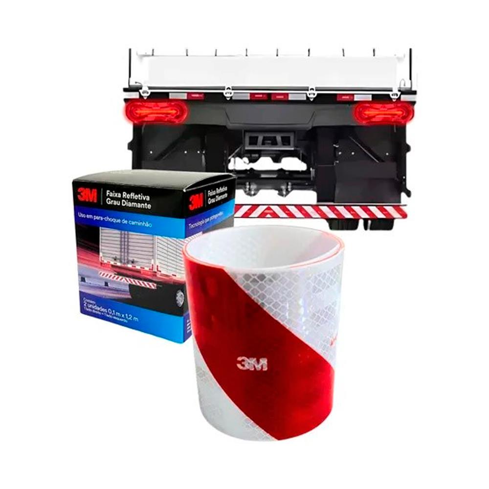 Kit Faixa Refletiva Para-Choque 2*1,2 Mts Original